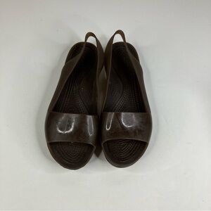 Crocs‎ Slingback Peep Toe Shoes Size 9